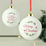 Personalised Merry Christmas Bauble, thumbnail 1 of 6