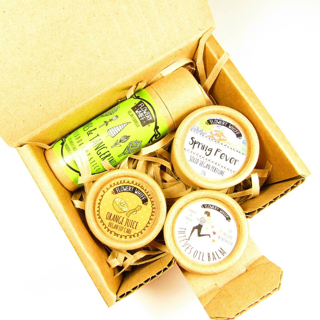 Vegan Skincare Spring Edition Gift Box By Flowery Whiff