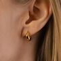 Curve Huggie Earrings, thumbnail 1 of 4