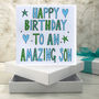 Personalised Son Birthday Book Card, thumbnail 1 of 7