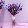 Dark Purple Dried Flower Arrangement, thumbnail 4 of 6