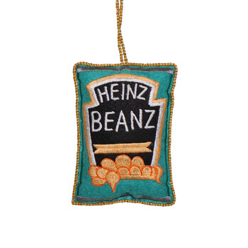 Heinz Beanz Embroidered Christmas Decoration, 10cm, 2 of 3