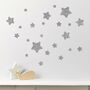 Chunky Glitter Star Wall Stickers, thumbnail 7 of 9