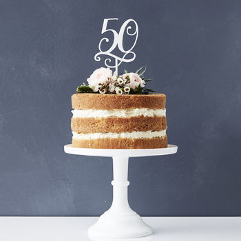 Decorative Birthday Age Cake Topper, 10 of 11