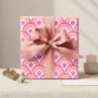 Cosmos Pink Flower Gift Wrap Set, thumbnail 3 of 11