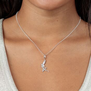 Sterling Silver Fairy Charm Necklace, 3 of 8