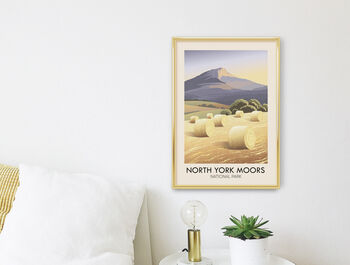 North York Moors National Park Travel Poster Art Print, 3 of 8