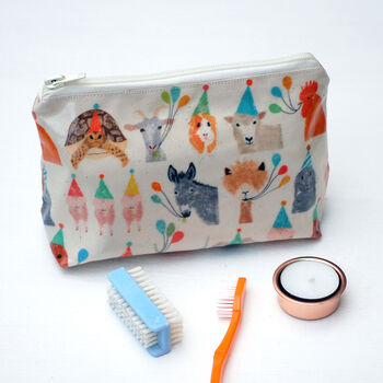 Party Animal Oil Cloth Wash Bags, 3 of 3