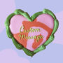 Personalised Retro Heart Iced Biscuit In Tutti Frutti, thumbnail 1 of 4