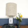 Oatmeal Linen Drum Lampshade, thumbnail 1 of 5