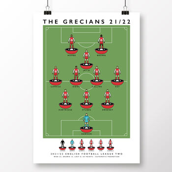 Exeter City The Grecians 21/22 Poster, 2 of 8
