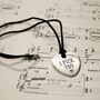 Personalised 'I Pick You' Plectrum Pendant, thumbnail 1 of 4