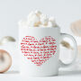 Valentine’s Day Heart Mug – Love Design Gift, thumbnail 1 of 7