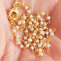 White Pearl Beaded Chain Skinny Short Necklace, thumbnail 8 of 8