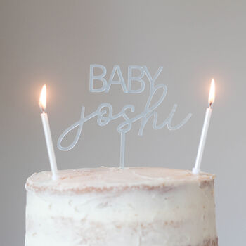Personalised Baby Shower Cake Topper, 5 of 6