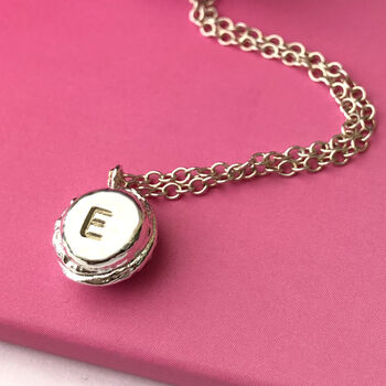 Personalised Initial Macaroon Necklace, 5 of 12