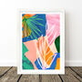 Colourful Abstract Leaf Print Set Of Three, thumbnail 7 of 12