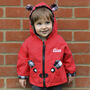 Personalised Bear Plaid Baby Coat, thumbnail 3 of 8