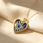 Protection Lapis Lazuli Blue Evil Eye Necklace, thumbnail 1 of 4