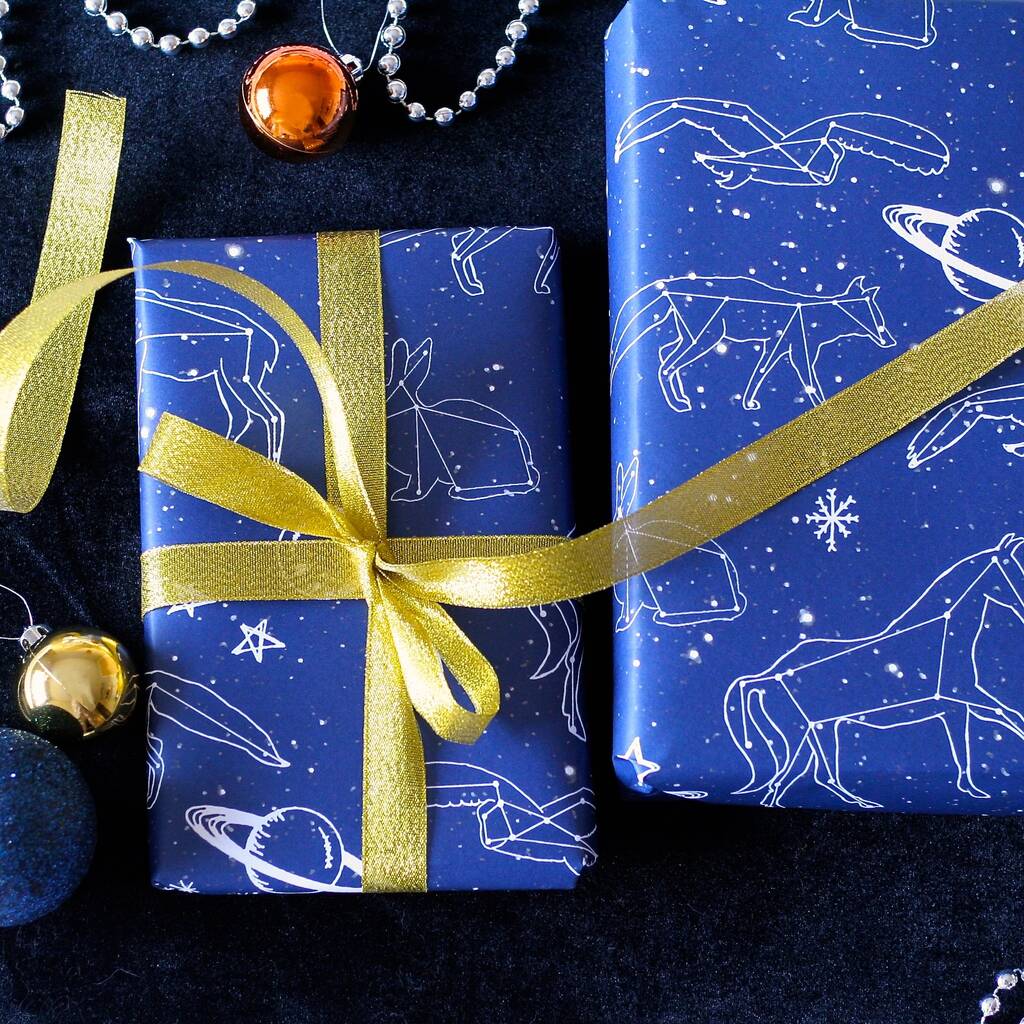 Constellation Moon And Planets Wrapping Paper, 1 of 5