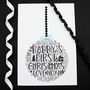 Daddy's First Christmas Son Bauble Card, thumbnail 5 of 5
