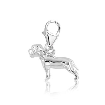 Staffordshire Bull Terrier Charm Sterling Silver, 5 of 10