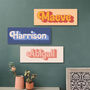 Child's Name Wooden Wall Art, thumbnail 2 of 4