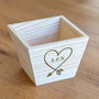 Personalised Wooden Planter With Heart, thumbnail 4 of 4