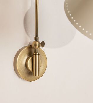 Vincent Wall Light, Cream Shade, 4 of 5