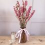Pink Delphiniums With Vase, thumbnail 1 of 3