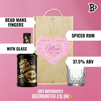Mum Dead Mans Fingers Original Spiced Rum Gift Set With Colas, 2 of 6
