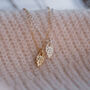 Handmade Silver And Gold Falling Petal Charm Necklace, thumbnail 1 of 8
