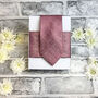 Desert Rose Paisley Wedding Tie Set, thumbnail 5 of 6