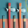 Reusable Five Pairs Fiberglass Alloy Non Slip Chopstick, thumbnail 2 of 5