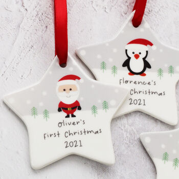 Baby's First Christmas Personalised Decoration, 7 of 9