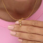 18ct Gold Pointe Ballet Shoe Charm Necklace, thumbnail 1 of 6