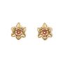 18ct Gold Plated Daffodil Stud Earrings, thumbnail 6 of 10