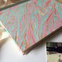 Personalised Hand Marbled Wedding Album, thumbnail 2 of 6