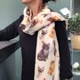 Cats Scarf In Personalised Gift Box, thumbnail 1 of 4