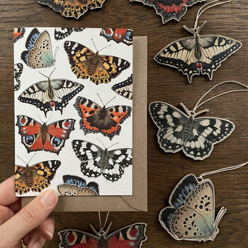 Illustrated Butterfly Greeting Card Blank Inside, 5 of 6