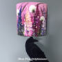 Pink Delphiniums Handmade Artist Lampshades, thumbnail 2 of 6