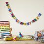 Fair Trade Letter Garland Felt Alphabet Abc Kids 200cm, thumbnail 1 of 5