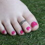 Black Bohemian Midi Beach Band Toe Ring, thumbnail 2 of 7