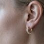 Kin Stone Huggie Hoop Earrings, thumbnail 4 of 5