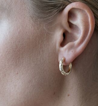 Kin Stone Huggie Hoop Earrings, 4 of 5