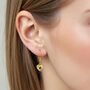 February Birthstone Heart Drop Earrings Gift, thumbnail 6 of 6