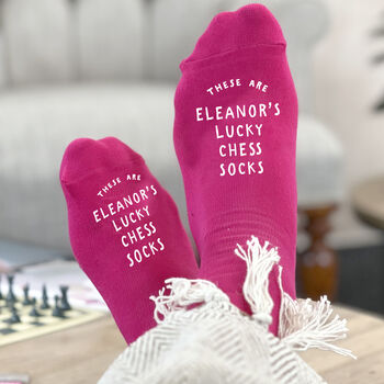 Personalised Lucky Chess Socks, 2 of 4