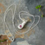 Solid Yellow Gold Or Solid Sterling Silver Hand Pendant With Ruby, thumbnail 5 of 7
