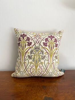 Mini Tiffany Mulberry Tapestry 14' Cushion, 2 of 4
