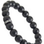 Men's 10mm Faceted Onyx Bead Bracelet, thumbnail 10 of 11